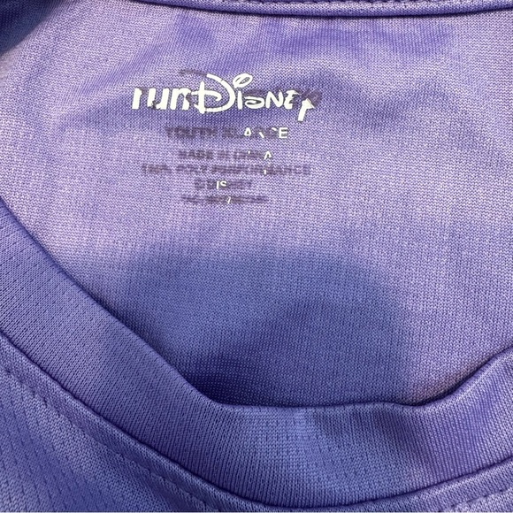 Run Disney Princess 5K Aladdin Jasmine Jersey Knit Top Lilac Girls -Size XL - Picture 6 of 6